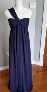 Elegant Navy empire waist gown